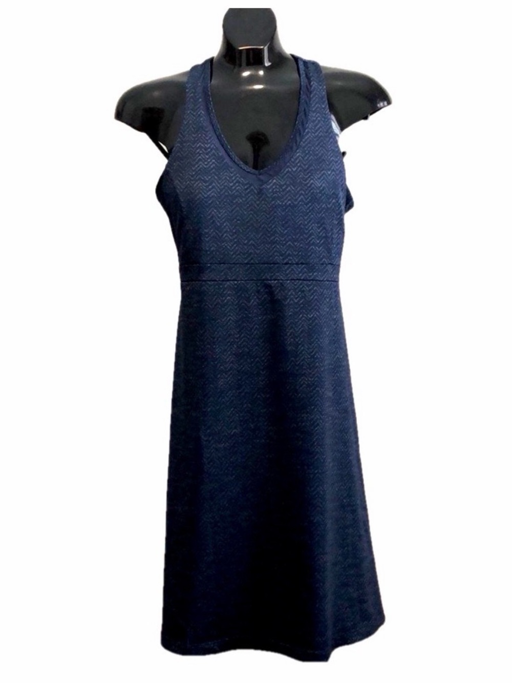 Mondetta Athleisure Racerback Dress, Navy, Size Large